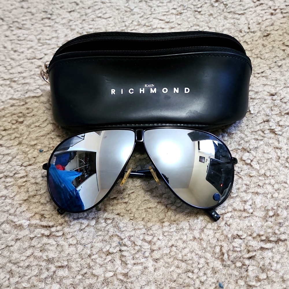 Vintage John Richmond Silver mirror sunglass